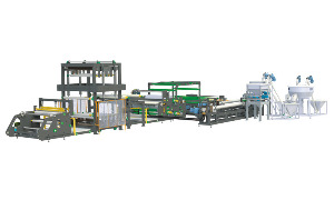 doppelseitige einschnecken-extrusionsbeschichtungsmaschine